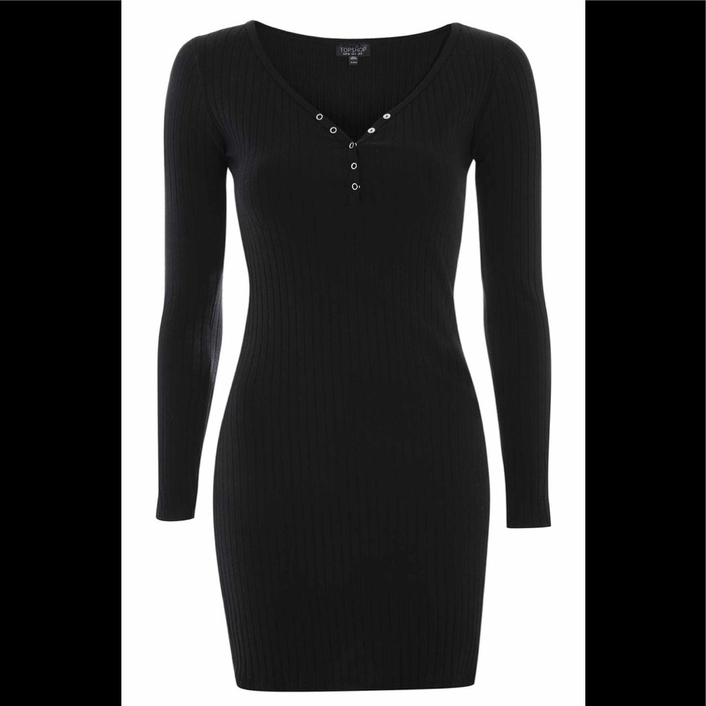 TopShop Henley Bodycon Dress